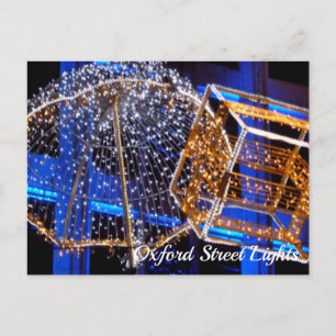 Oxford Street Christmas Lights, London, UK Postcard