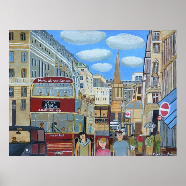 Oxford Street London  Poster (Front)