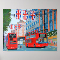 Oxford Street Queen's Diamond Jubilee Poster