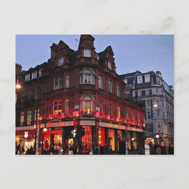 Oxford Strteet, London Postcard (Front)