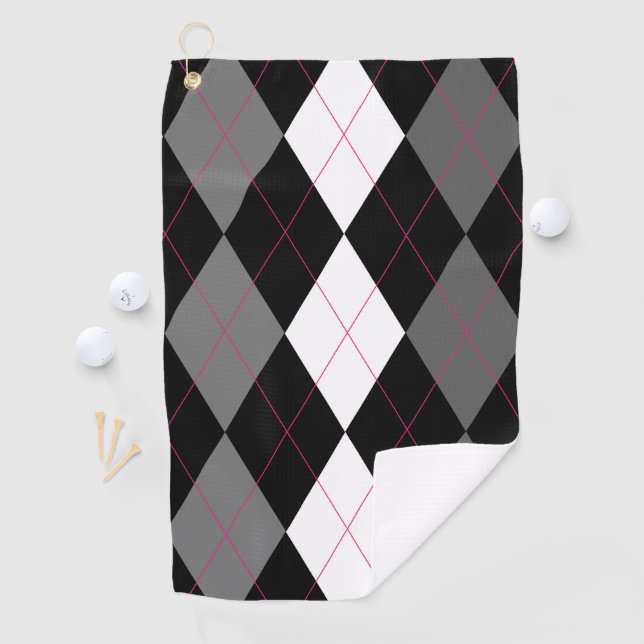 Oxford Tales A Deux Argyle Golf Towel (InSitu)