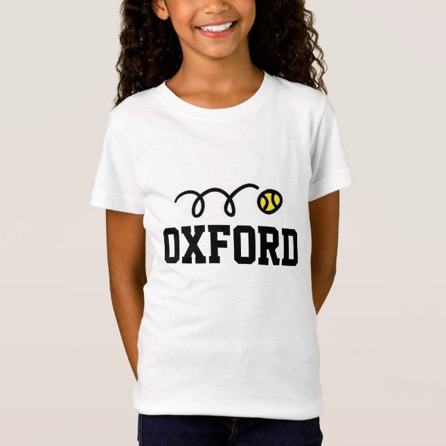 Oxford tennis t-shirt for men women & kids (Front)