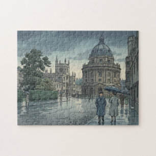 Oxford University in Rain Jigsaw Puzzle