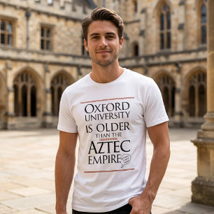 Oxford vs. Aztec Empire Fun Fact Design Tri-Blend Shirt