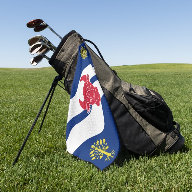 Oxfordshire county flag golf towel (Green)