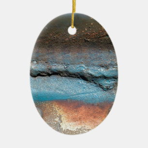 Oxidised Metal Ceramic Tree Decoration