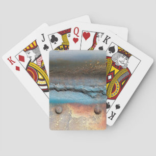Oxidised Metal Playing Cards