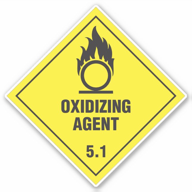 Oxidising Agent 5.1 Label (Front)