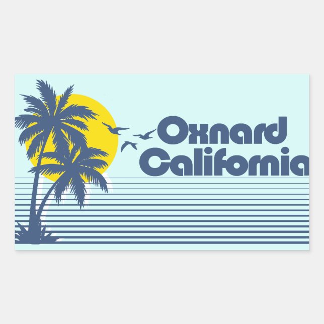 Oxnard California Rectangular Sticker (Front)