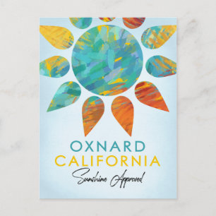 Oxnard California Sunshine Travel Postcard