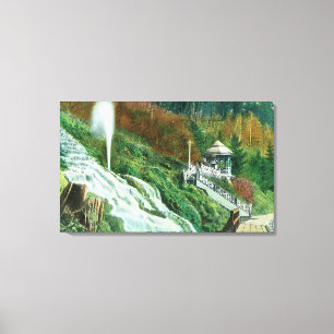 Oxone Falls and Spring ViewShasta Springs, CA Canvas Print