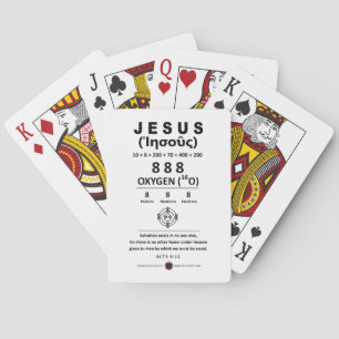 Oxygen 888 Name of Jesus  Playing Cards