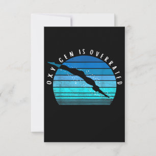 Oxygen Is Overrated Swimmer Gifts Swim Team Coach Invitation