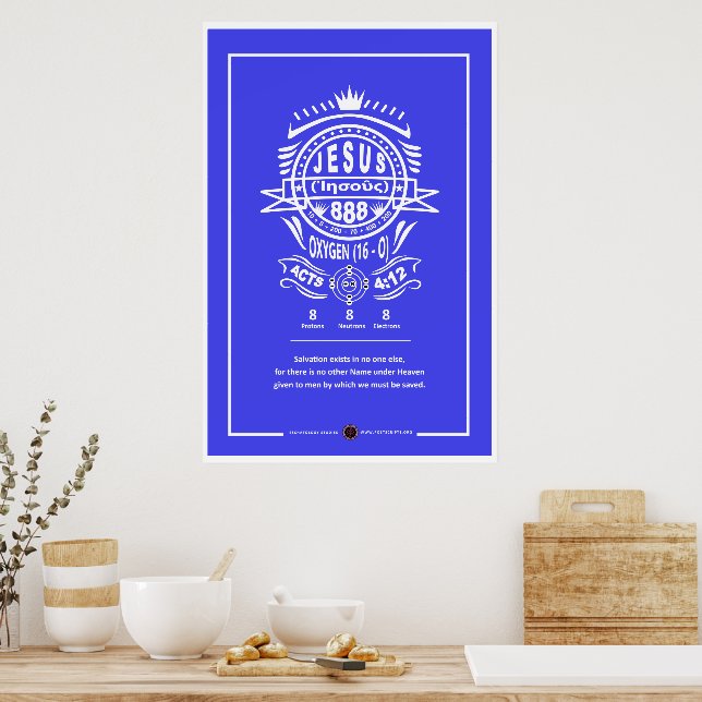 Oxygen Jesus 888 Poster (Kitchen)