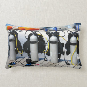 Oxygen Tanks for Scuba Diving in the Caribbean Lumbar Cushion