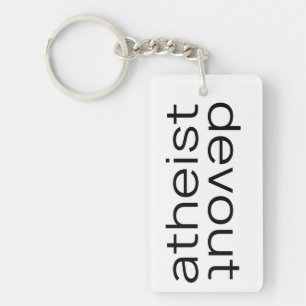 Oxymoron - Devout Atheist Keychain