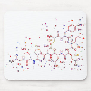 Oxytocin molecule ,molecules of love mouse pad