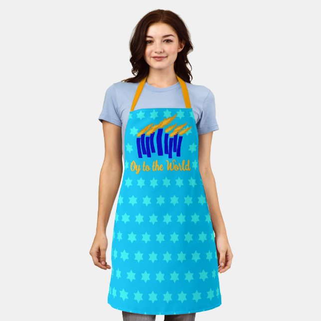 Oy to the World Apron (Worn)
