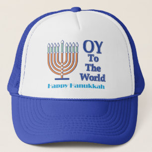 Oy-To-The-World-Happy-Hanukkah Trucker Hat