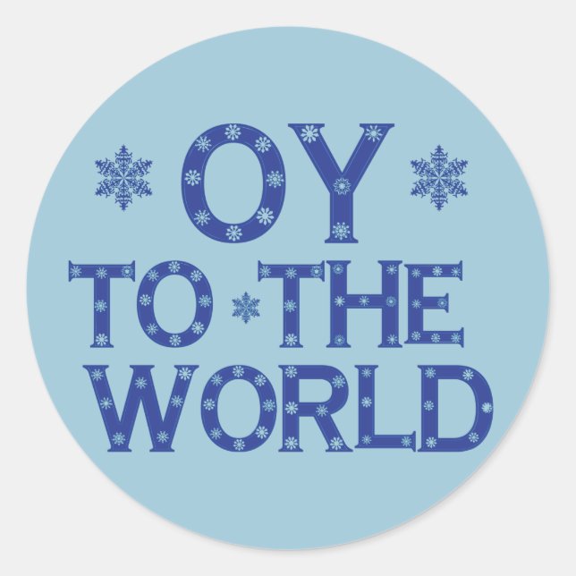 OY to the World Stickers (Front)