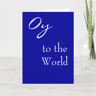 Oy to World Hannukah Card