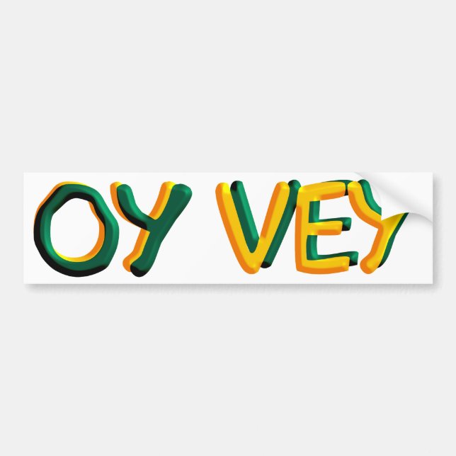 Oy Vey Bumper Sticker (Front)