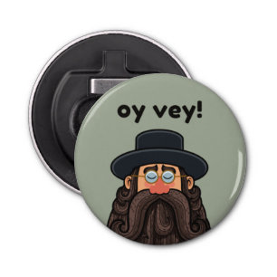 OY VEY! Funny RABBI Peronalized Bottle Opener