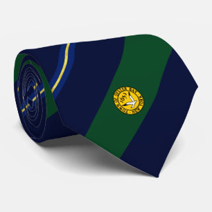 Oyster Bay (New York) city flag Neck Tie