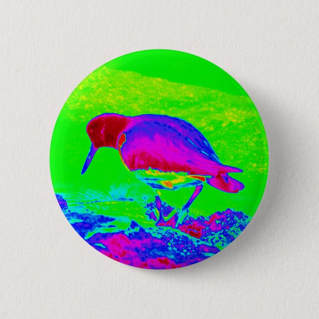 Oyster Catcher 6 Cm Round Badge (Front)