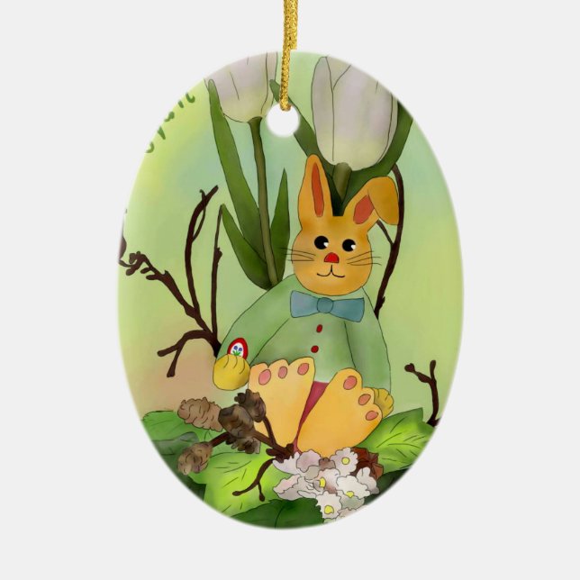oyster ceramic tree decoration (Front)