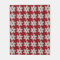 Oyster Flower Fleece Blanket - Design A Red