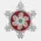 Oyster Flower Snowflake Ornament - Design A