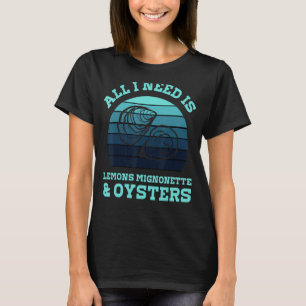 Oyster Ocean Mollusc Shucker Retro Seafood 5 T-Shirt
