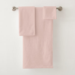 Oyster Pink and Grey Stripes Bath Towel Set