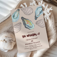 Oyster Roast Coastal Seaside Watercolor Wedding 