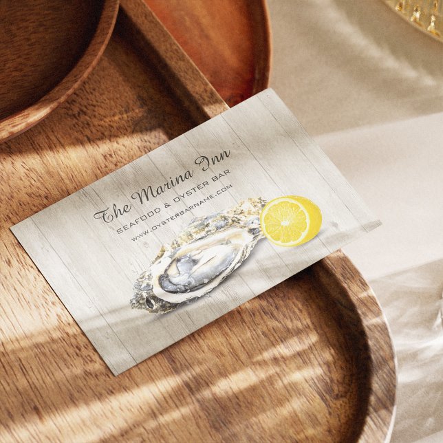 Oyster Roast Seafood Nautical Food Service Business Card (Oyster Roast Seafood Nautical Food Service Business Card)