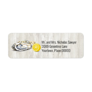 Oyster Roast Seafood Nautical Return Address