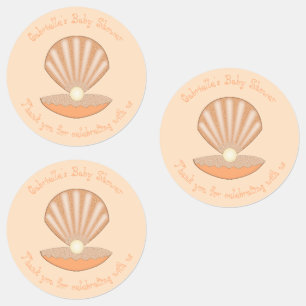 Oyster shell and Pearl Gender Neutral Baby Shower
