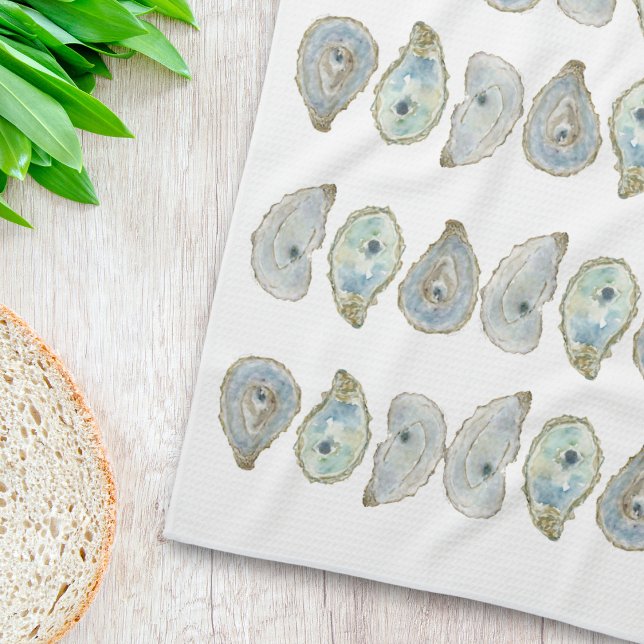 Oyster Shell | Coastal Kitchen Tea Towel (Creator Uploaded)