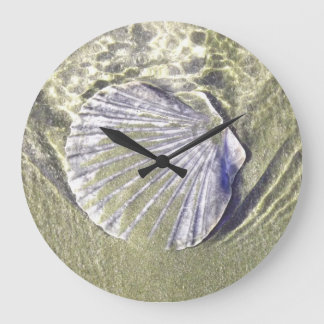 Oyster Shell Wall Clock