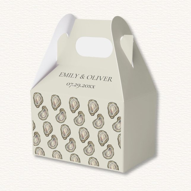 Oyster Shells Wedding  Favour Box (Creator Uploaded)