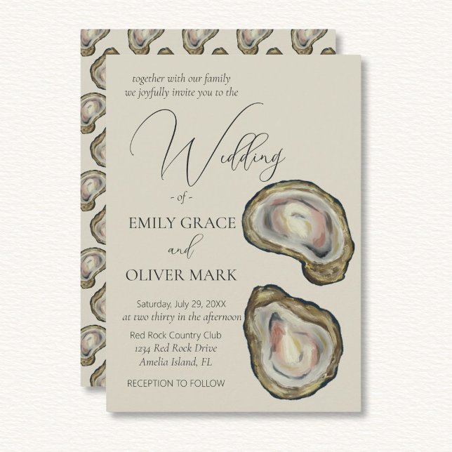 Oyster Shells Wedding Invitation (Creator Uploaded)