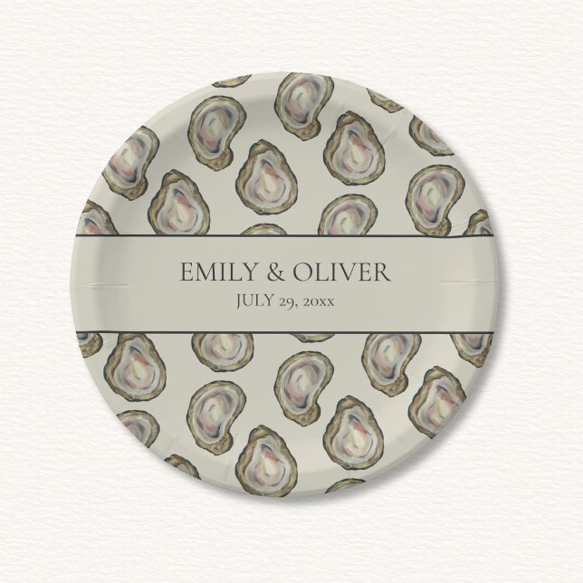 Oyster Shells Wedding  Paper Plate (Creator Uploaded)