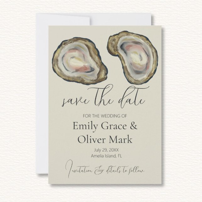 Oyster Shells Wedding Save The Date (Creator Uploaded)
