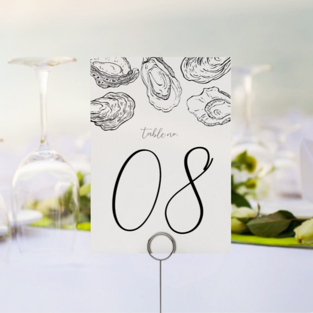 Oyster Shucking Party and Wedding Table Number  (Creator Uploaded)