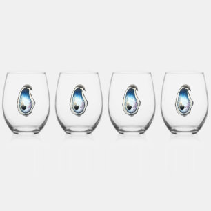 Oyster Stemless Wine Glass - 4 set
