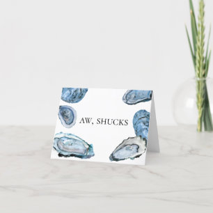 Oyster Thank You Notes - Aw, Shucks