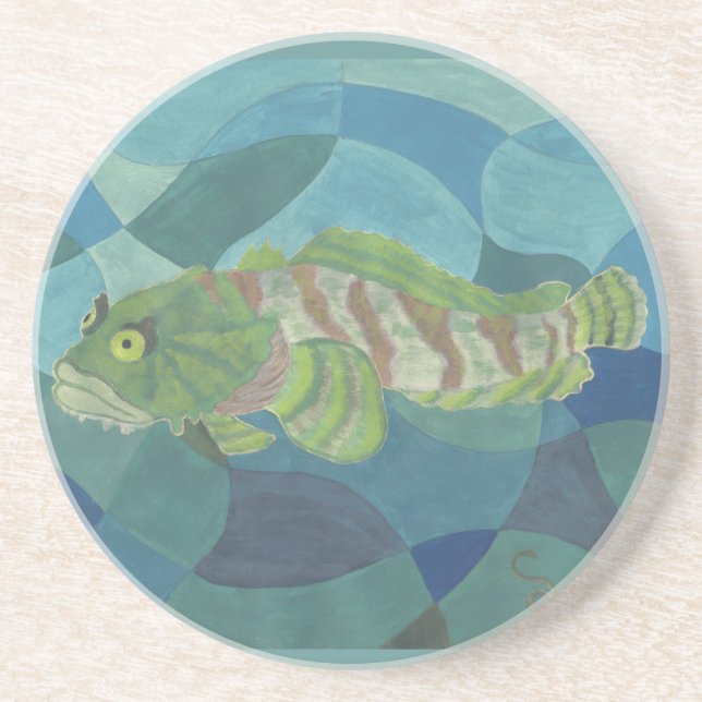 Oyster Toadfish Coaster (Front)
