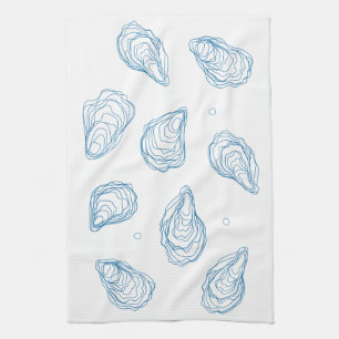 Oysters and More Oysters Tea Towel