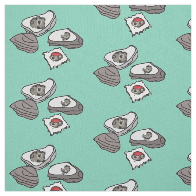 Oysters and Saltines Fabric (Swatch)